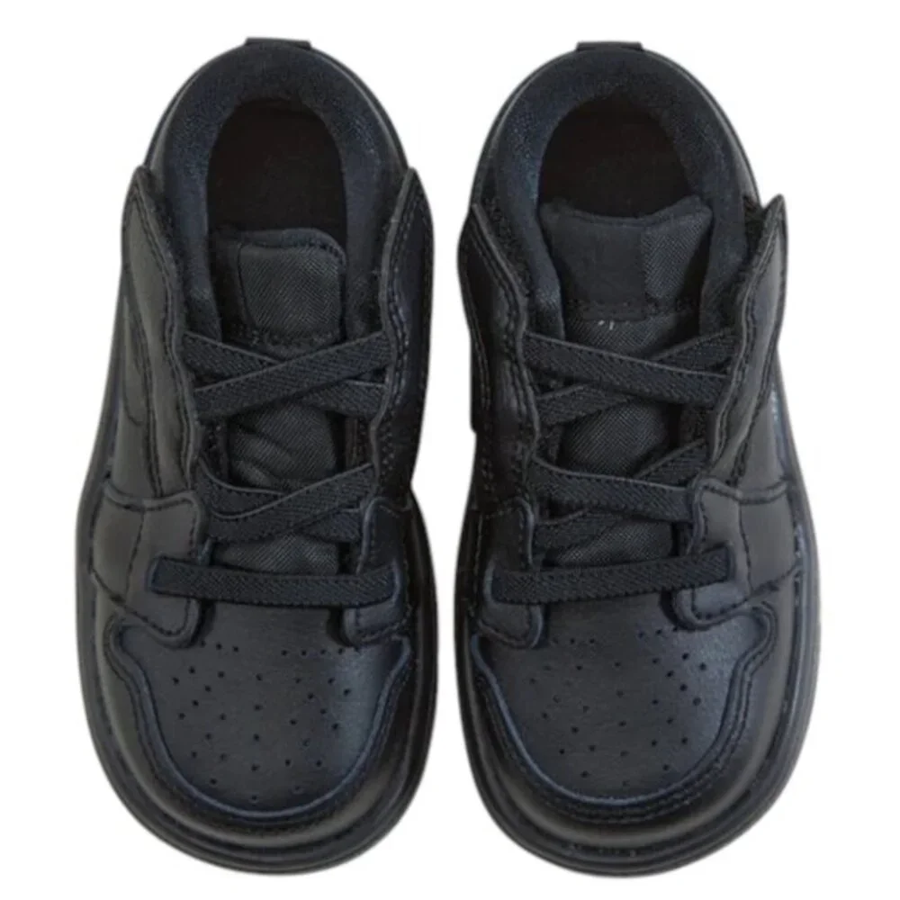 Nike Jordan 1 Low Alt Triple Black Little Kid Child Shoes Size 4C NEW CI3436-091